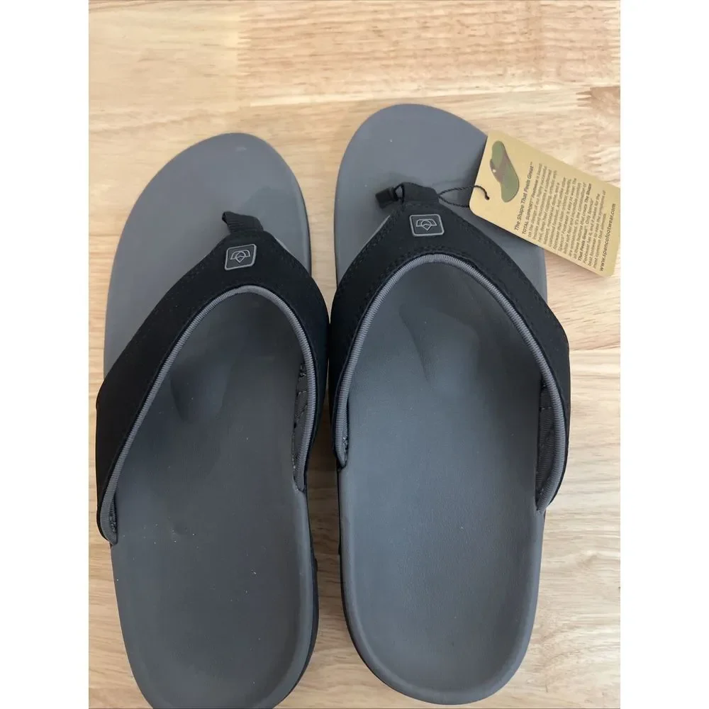 Spenco Yumi Plus - Men's Memory Foam‎ Supportive Sandal Carbon/pewter - 8EE